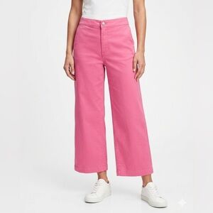 Oak + Fort Pink Wide Leg Pants Women’s Medium High Rise Straight Leg Minimalist